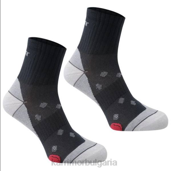 аксесоари Karrimor 2 пакета чорапи за бягане средно сиво Жени P8DX49