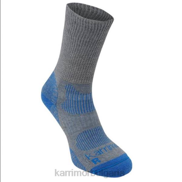 аксесоари Karrimor леки чорапи за ходене от мериносови влакна сиво/синьо Жени P8DX120