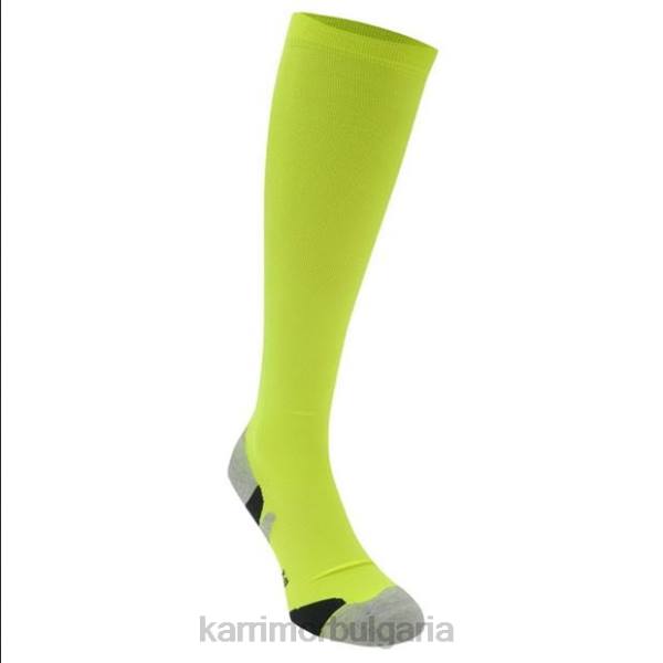 аксесоари Karrimor компресионни чорапи за бягане флуор жълто мъже P8DX39