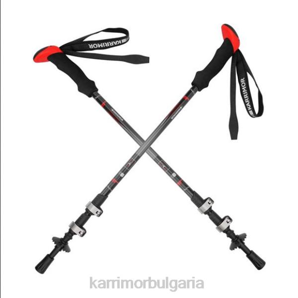 аксесоари Karrimor карбонови щеки за ходене черно/червено мъже P8DX202