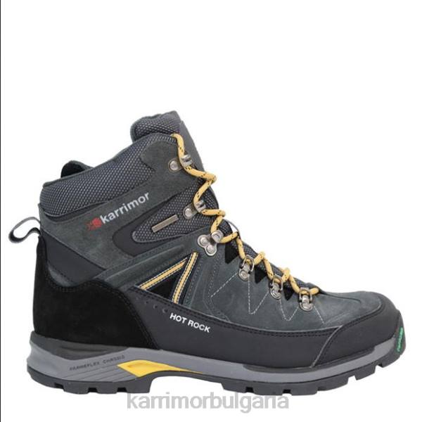 обувки Karrimor ботуши за ходене по горещ камък въглен/жълто мъже P8DX76