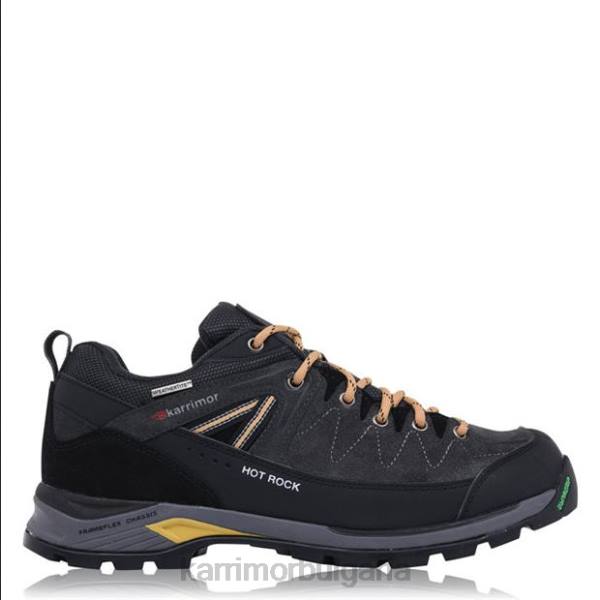 обувки Karrimor Hot Rock ниски обувки за ходене въглен/жълто мъже P8DX83